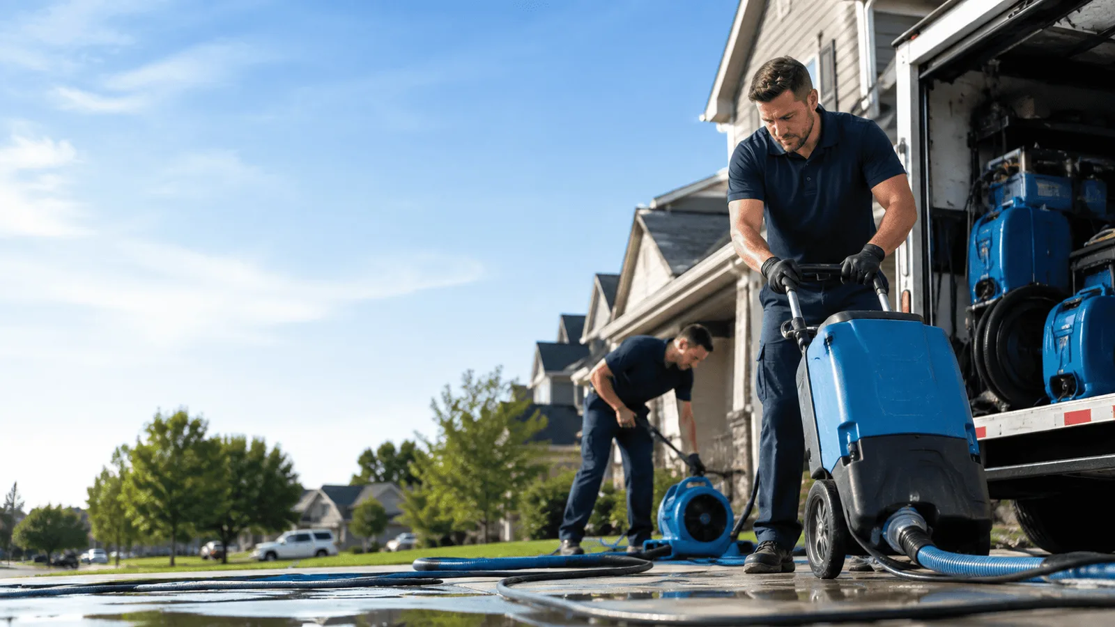 Structural Drying being performed in Lake Oswego, OR